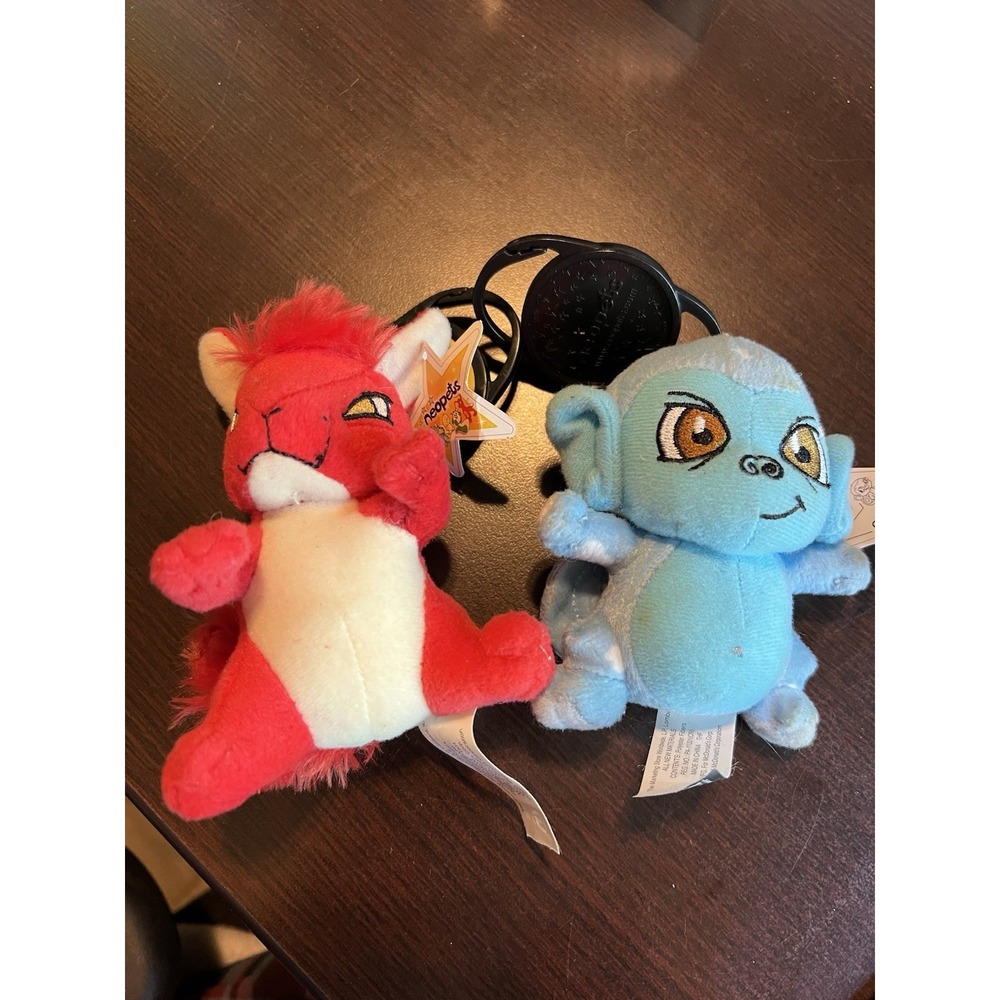 Neopets Cloud Mynci & Red Kyrii 4" Mini Plush McDonald's Happy Meal Toy Stuffed